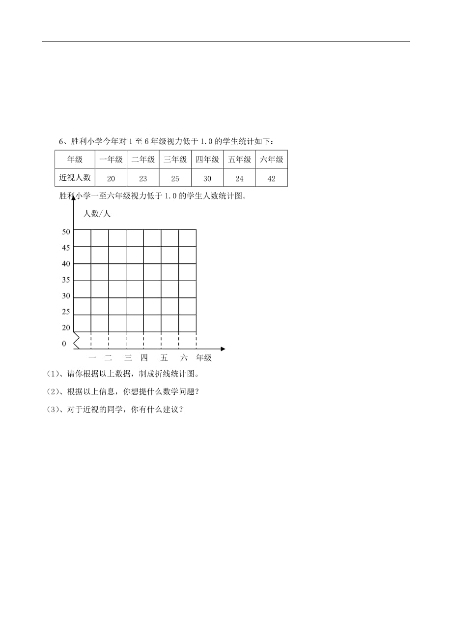 2013年四年级下学期期末模拟考试试题（数学）_第4页