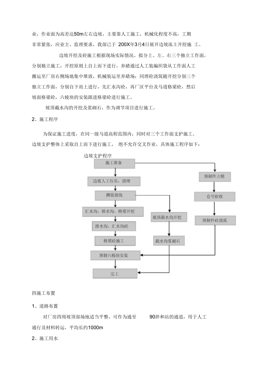 202X年新疆戈壁滩水电站厂房边坡支护施工措施_第3页