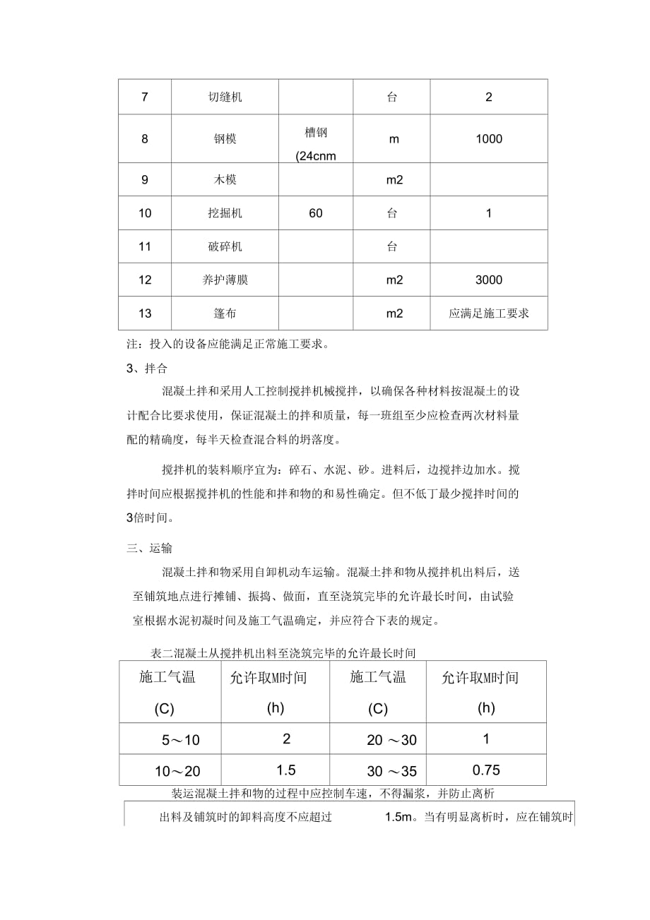 202X年混凝土道路施工技术交底_第2页