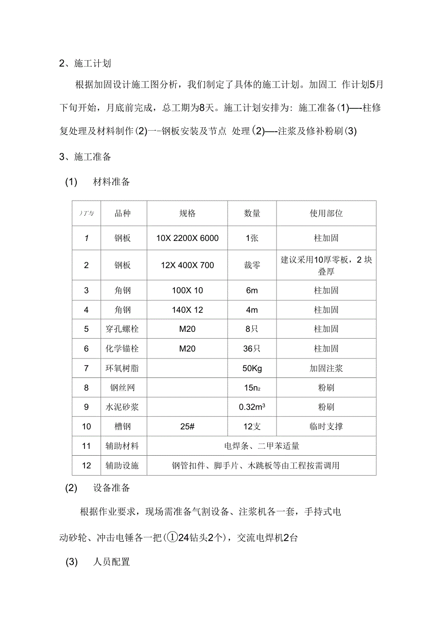 202X年混凝土框架柱加固施工方案_第3页