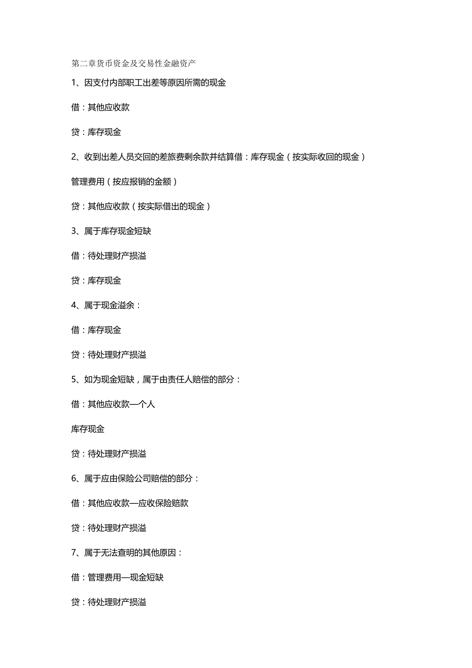 【财务培训讲义】自考企业会计学复习讲义汇总主要会计分录大全_第2页