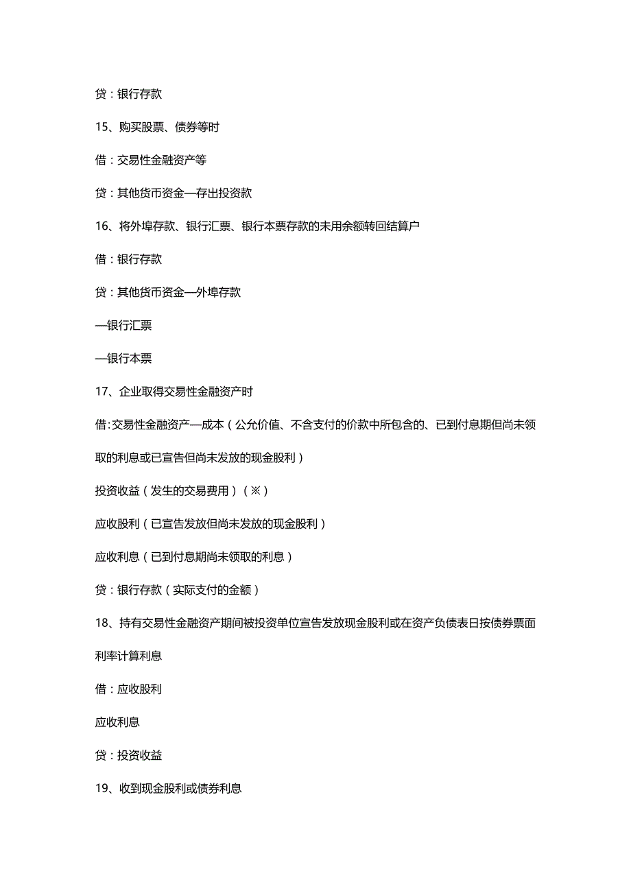 【财务培训讲义】自考企业会计学复习讲义汇总主要会计分录大全_第4页