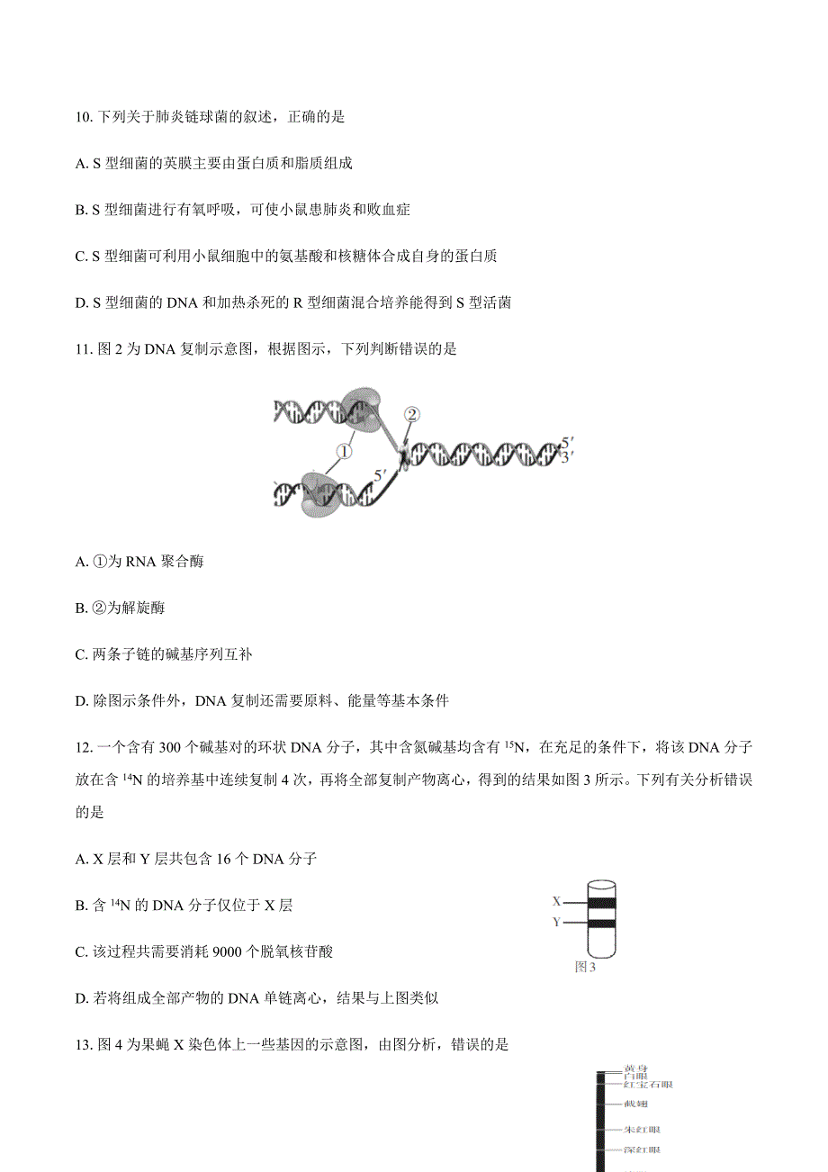 辽宁省协作校2019-2020学年高一下学期期中考试生物试题 Word版含答案_第3页