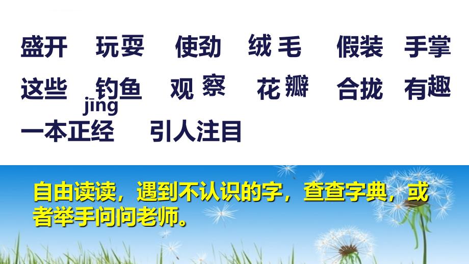 人教版语文三年级上册《2.金色的草地》课件_第3页