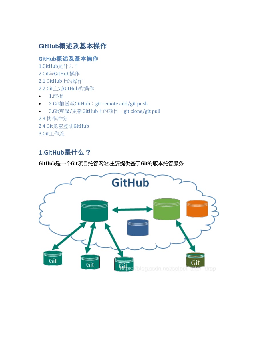 GitHub概述及基本操作.docx_第1页