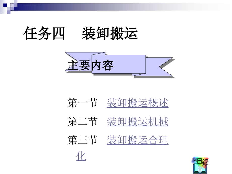 任务四 装卸与搬运 课件_第1页