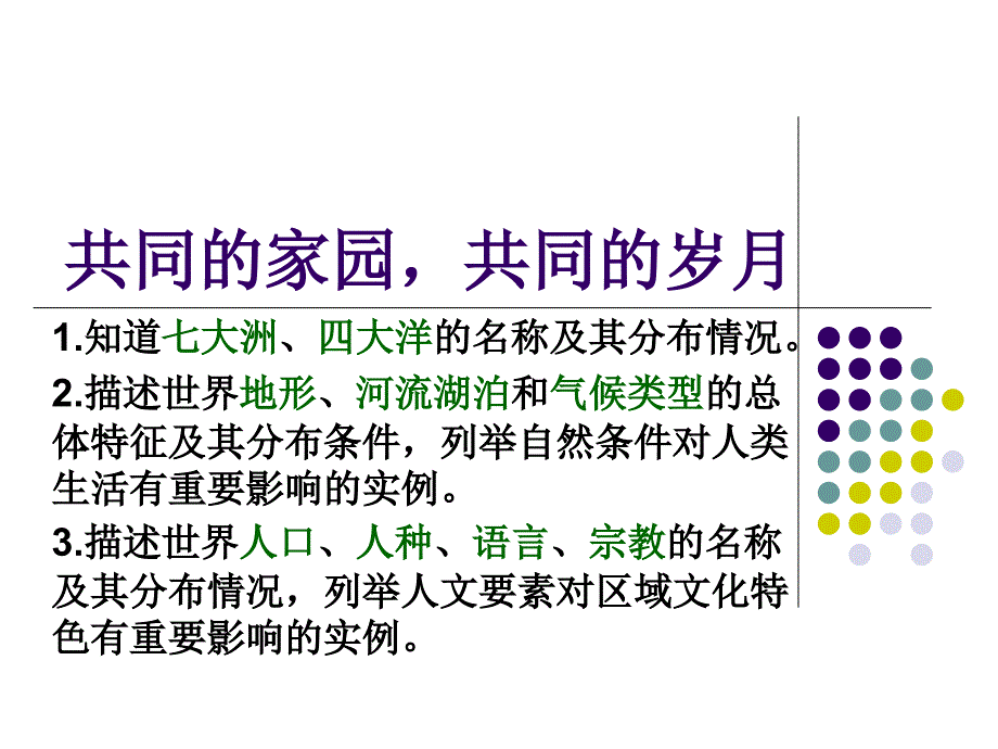 共有的家园 共同的岁月 考点课件_第1页