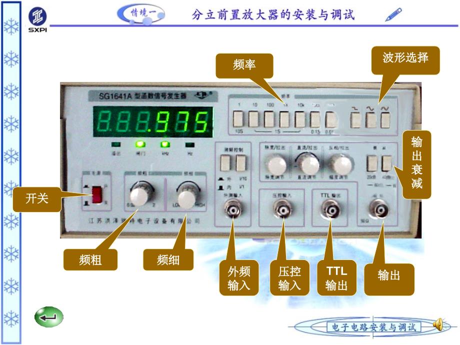 函数信号发生器的使用方法70935复习课程_第3页