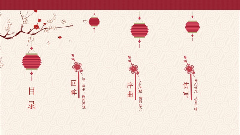 喜庆古风春节节日介绍经典创意PPT模板课件_第2页