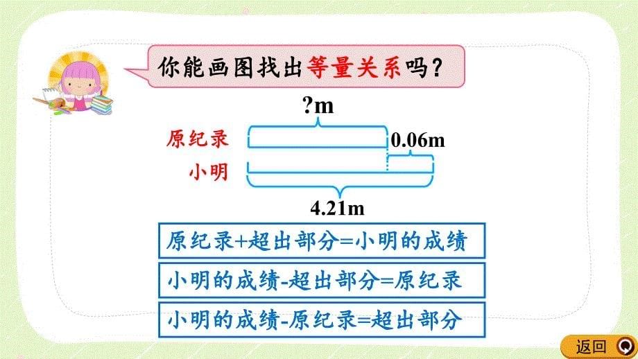 人教版五年级数学上册《5.2.9x±a=b的应用》优秀PPT课件_第5页