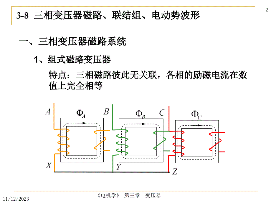 变压器原理及接线组别课件_第2页