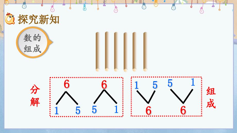 西师大版一年级上册数学《 2.2 6～10各数的组成》PPT课件_第3页