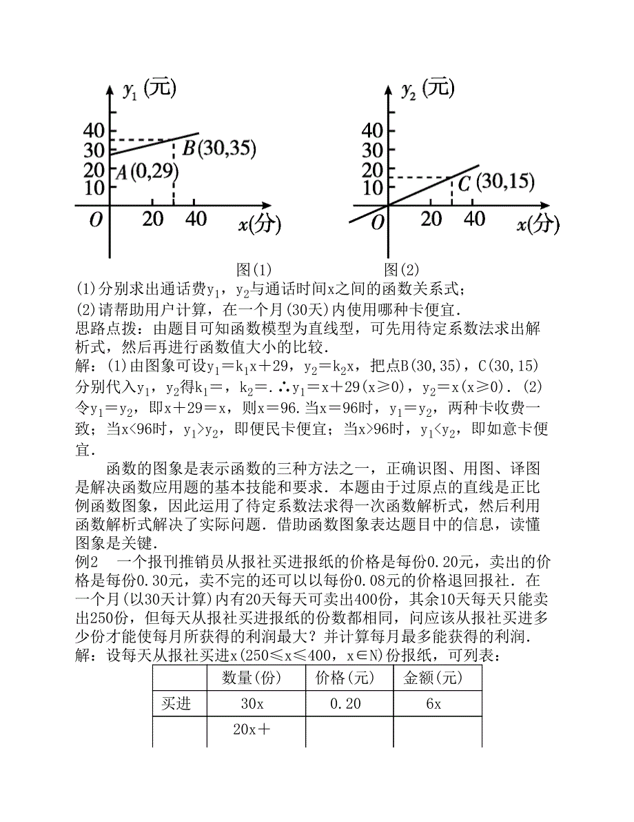 几种不同类型的函数模型知 识点_第3页