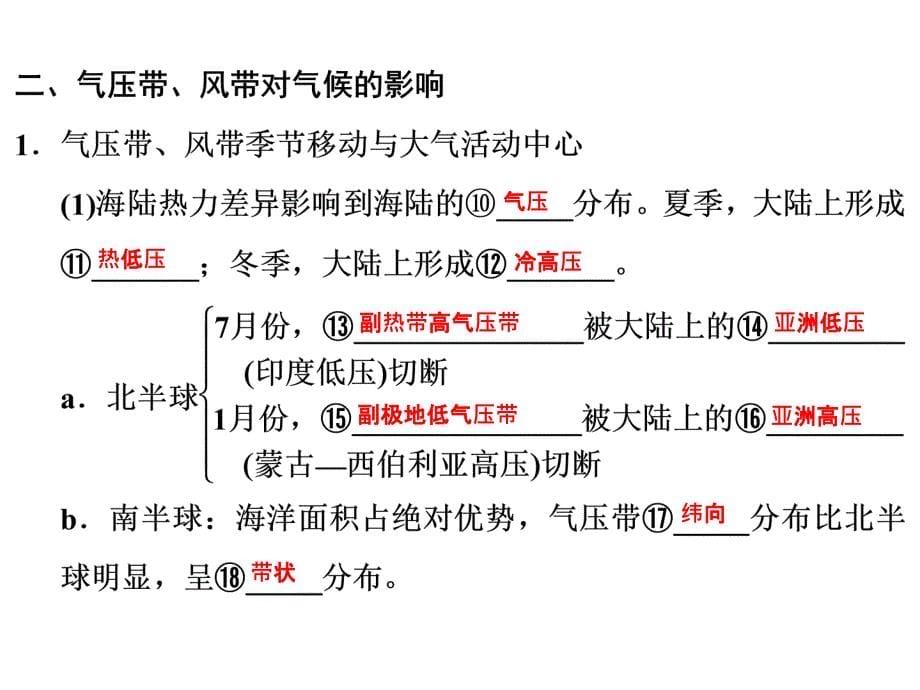 地理高一人教浙江必修一课件第二章地球上的大气233_第5页