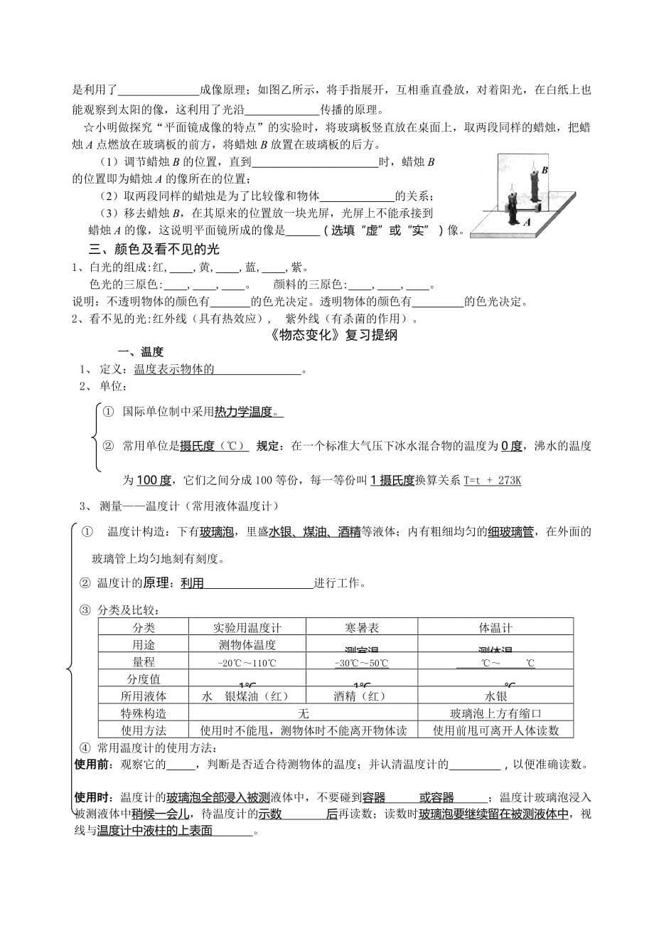 教科版八年级物理上册基础复习提纲_第5页