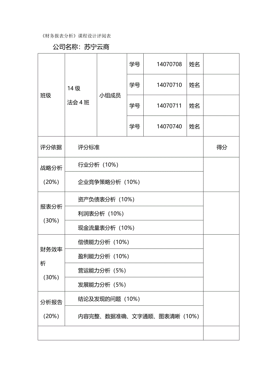【精编推荐】苏宁云商财务报表分析_第2页