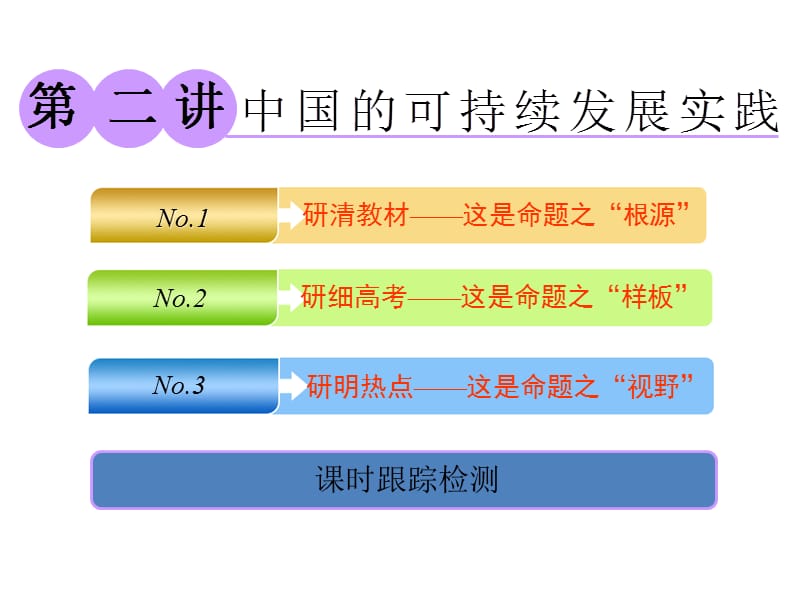 高考地理一轮复习课件第二部分第六章第二讲中国的可持续发展实践_第1页