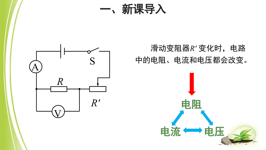 《第1节 电流与电压和电阻的关系》 第1课时 示范课教学PPT课件【初中物理人教版九年级】_第2页