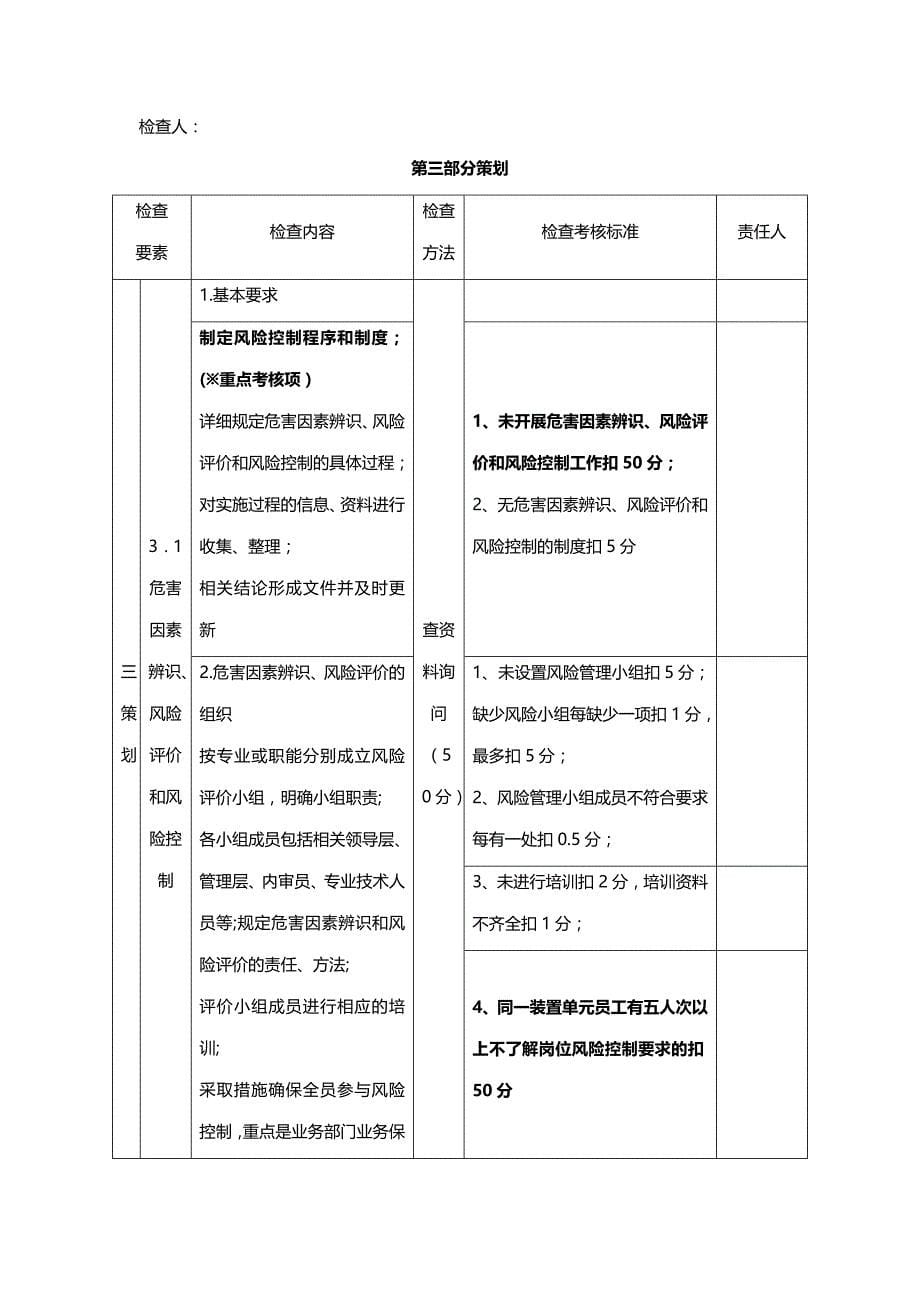 【精品】本质安全管理体系考核标准_第5页