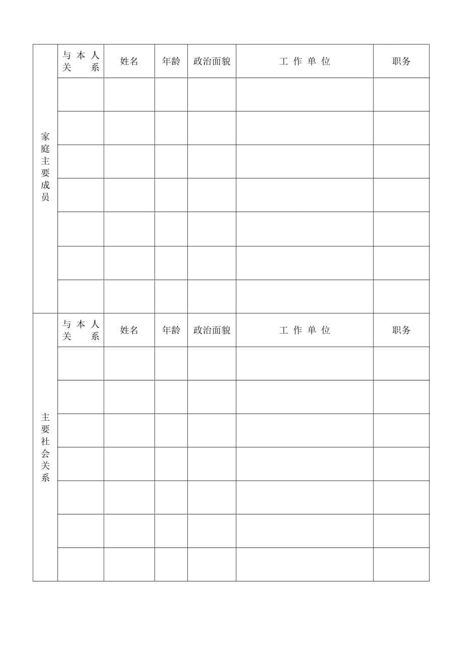 上海开放大学毕业生登记表_第5页