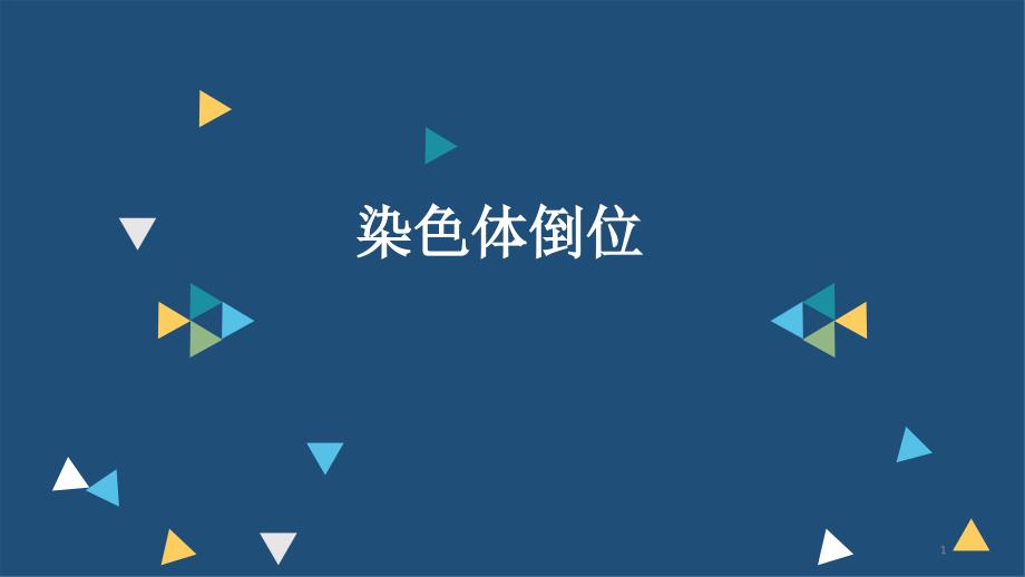 医学遗传学染色体倒位演示PPT_第1页