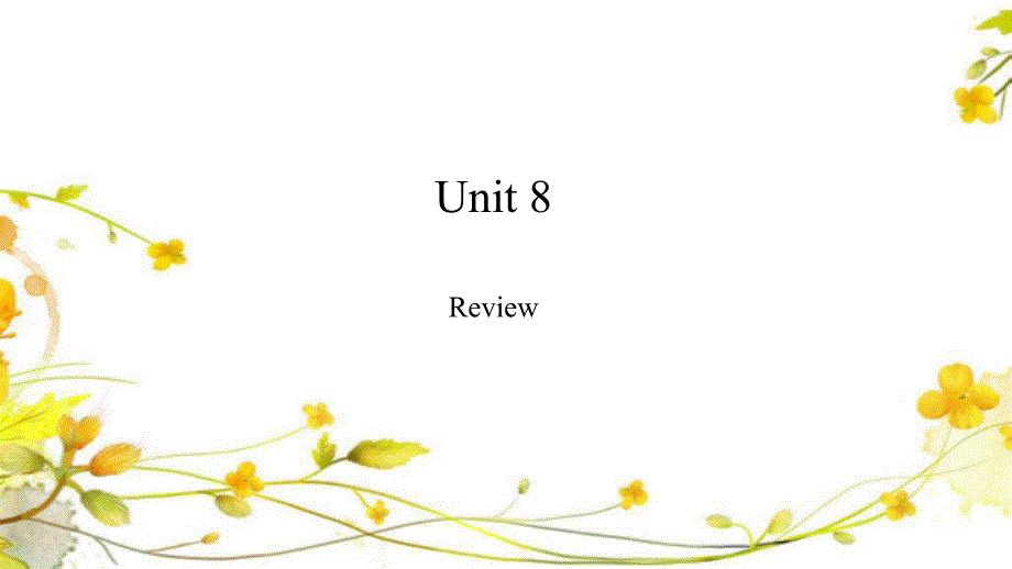 教科版七年级上册英语Unit 8Review课件_第1页