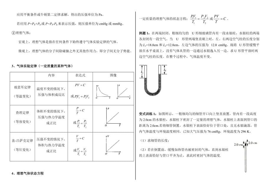 高中物理3-3热学知识点归纳及典型题训练_第5页