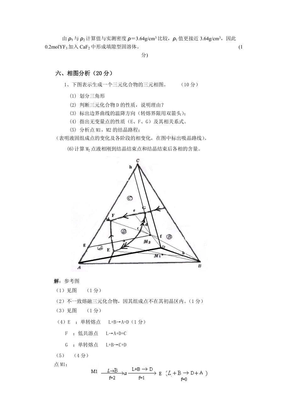 2010-2011秋材料科学基答案A_第5页