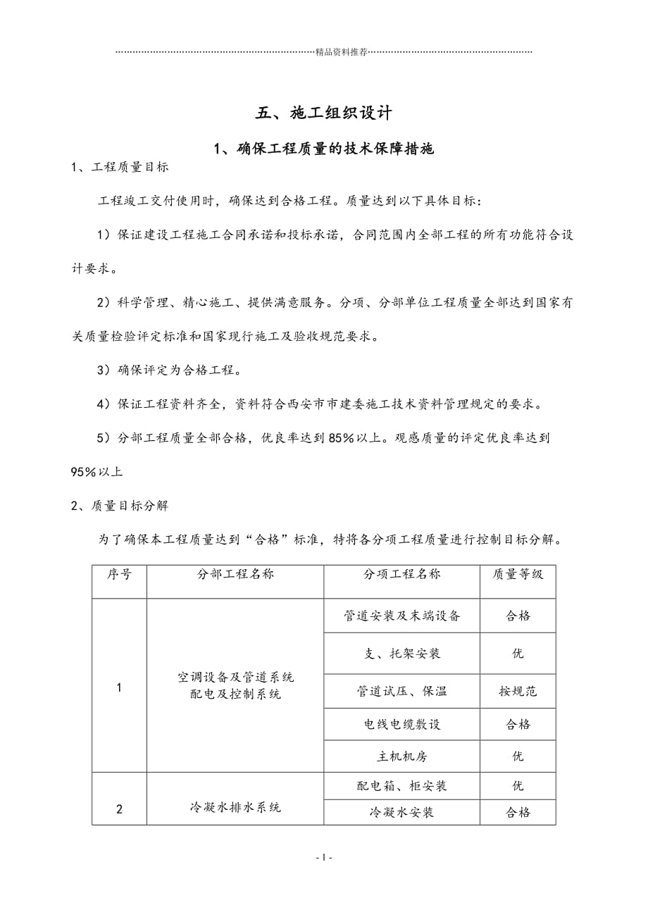 暖通专业施工设计精编版_第1页