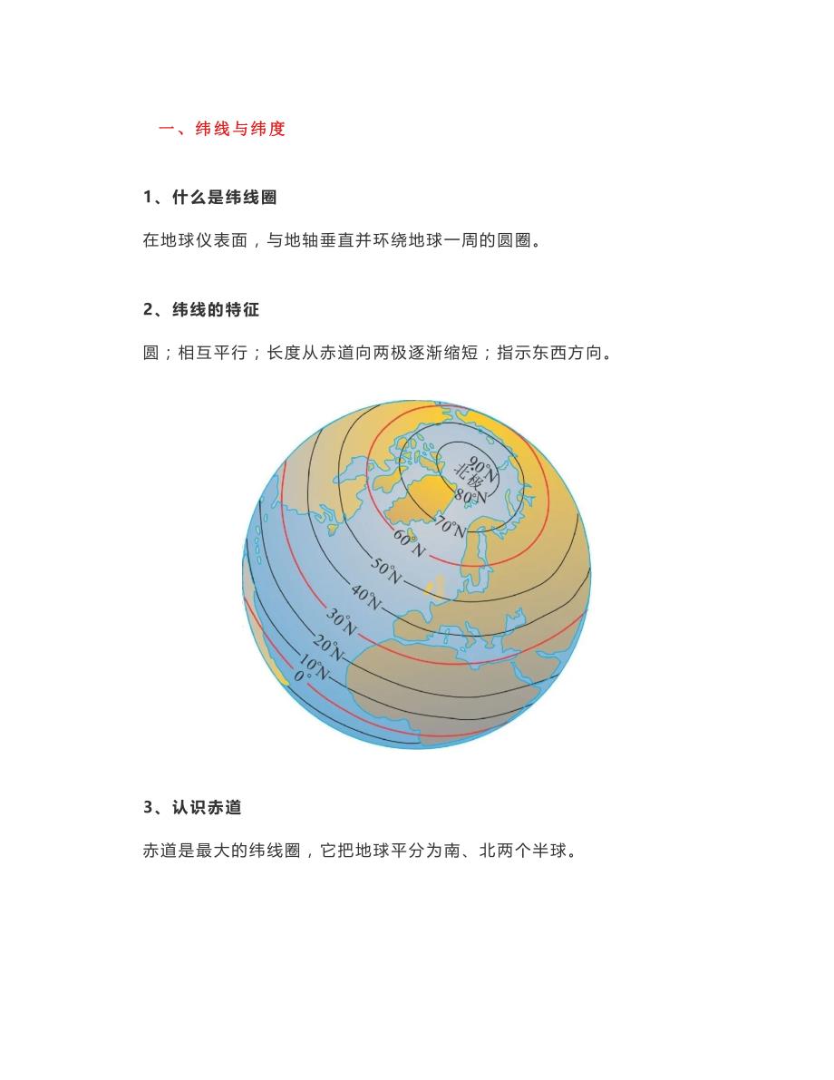 中考地理专题（一）——经纬网定位_第1页