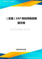 （实施）SAP间协同商务数据交换（优质）