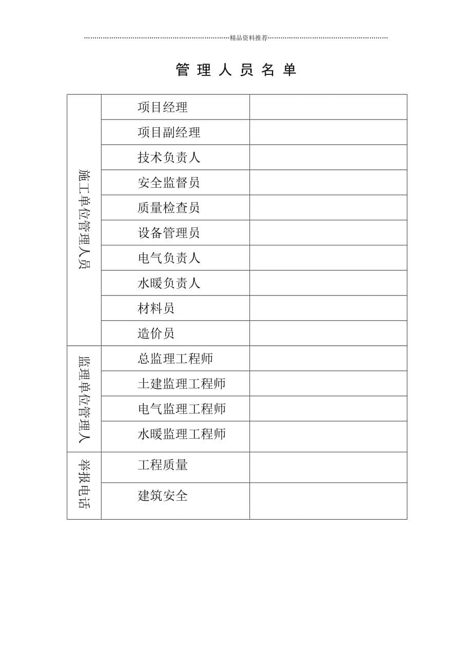 施工现场展示制度目录版doc精编版_第5页