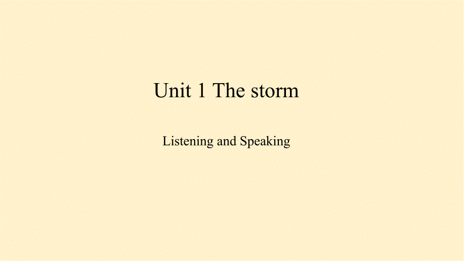 教科版七年级上册英语Unit1TheStorm Writing课件_第1页