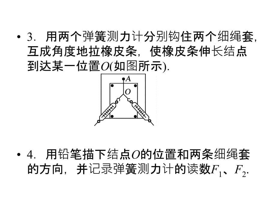 高考人教物理高效学习方略复习课件第2章第5讲实验3验证力的平行四边形定则_第5页