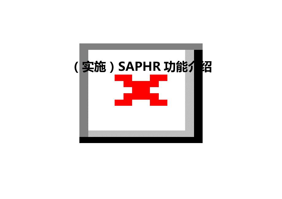 （实施）SAPHR功能介绍（优质）