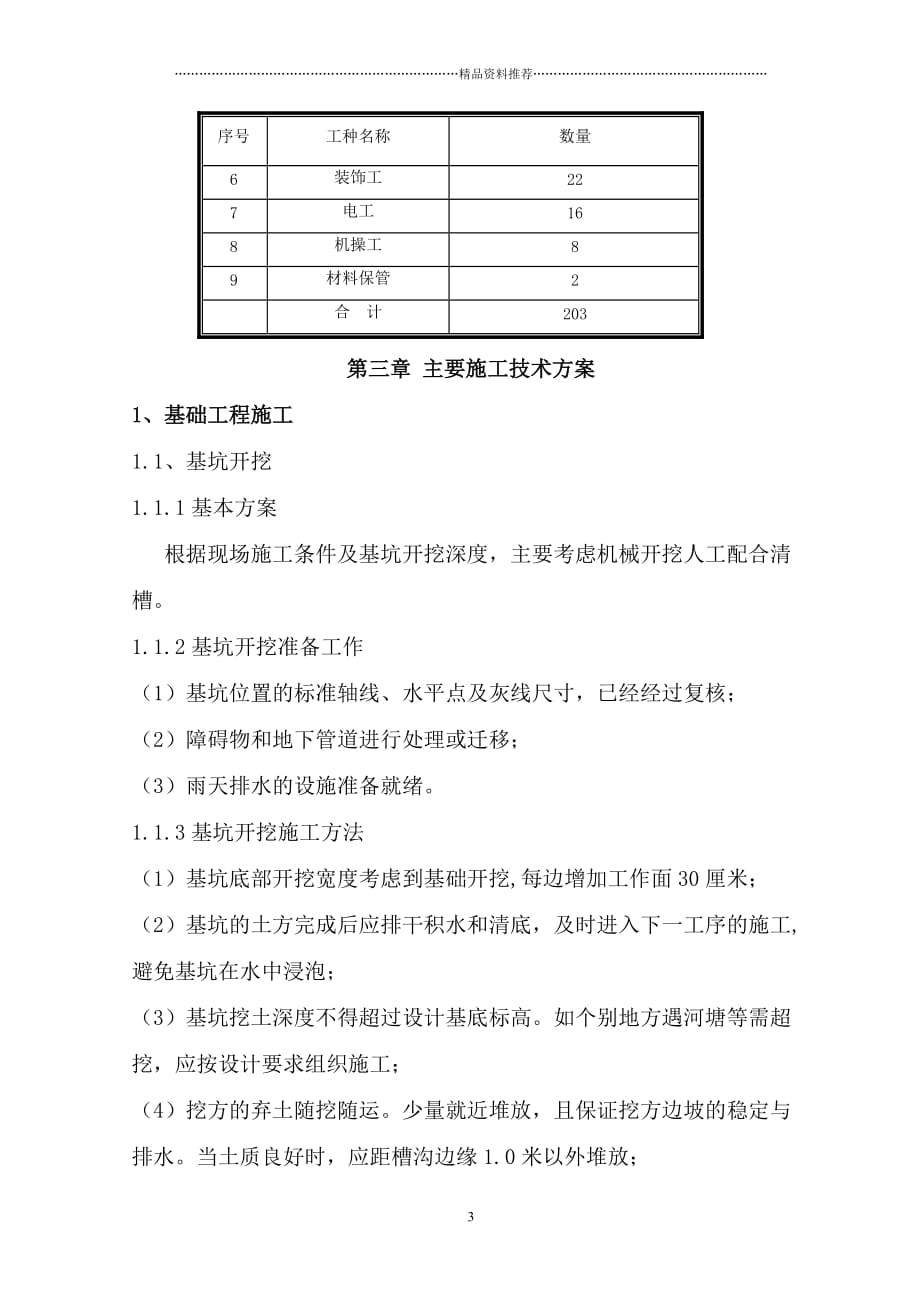 新建厂房施工组织设计精编版_第3页