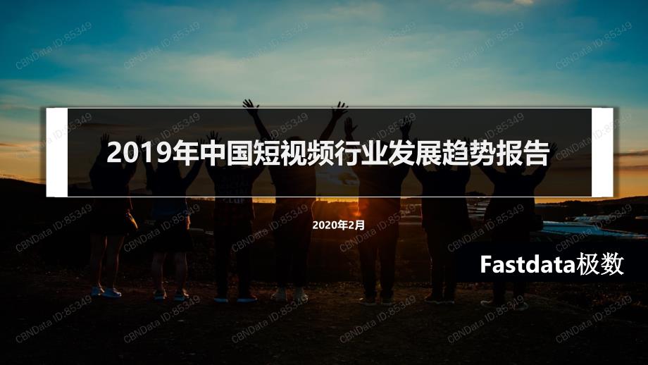 2019年中国短视频行业发展趋势报告-Fastdata-202002_第1页