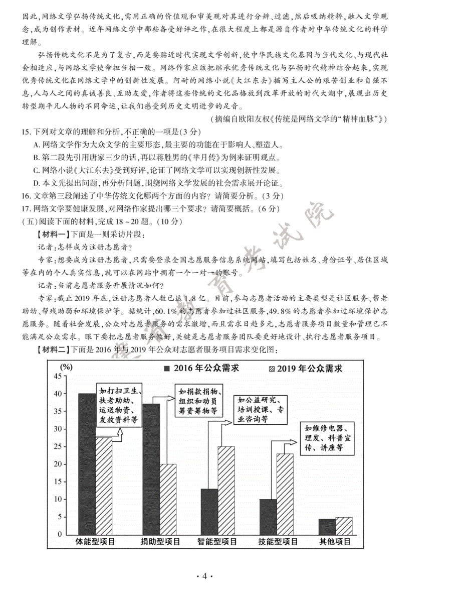 快讯2020年福建省中考试卷+答案_第5页