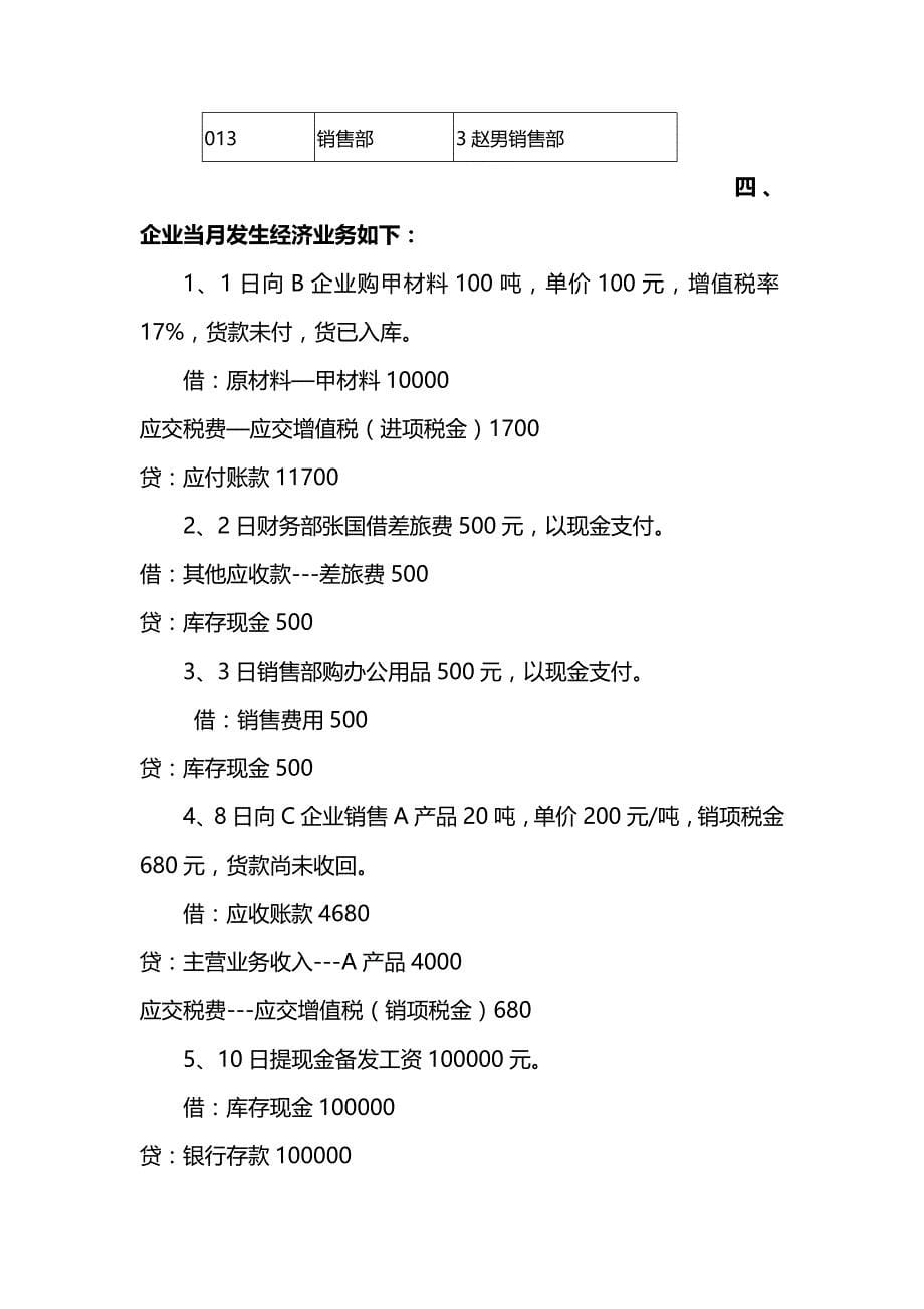 [财务会计培训试题]会计电算化技能竞赛模拟题_第5页