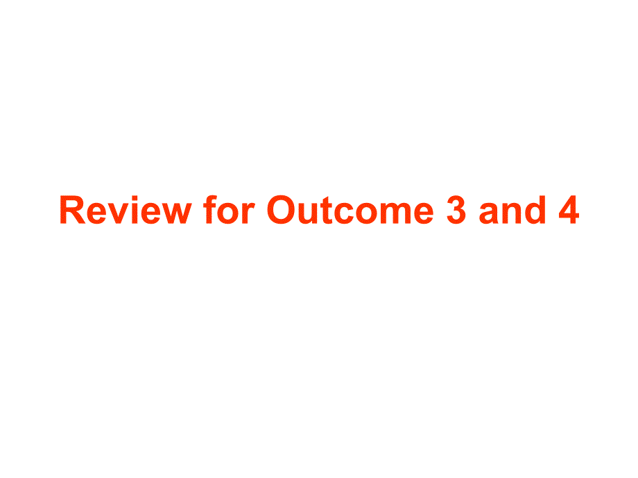 财政预算Outcome 3 and 4复习教学提纲_第1页