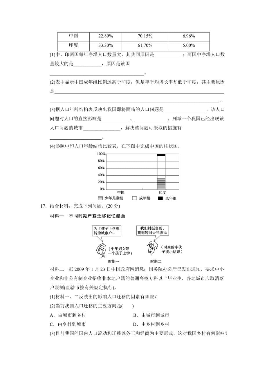 高考地理复习：人口与地理环境_第5页