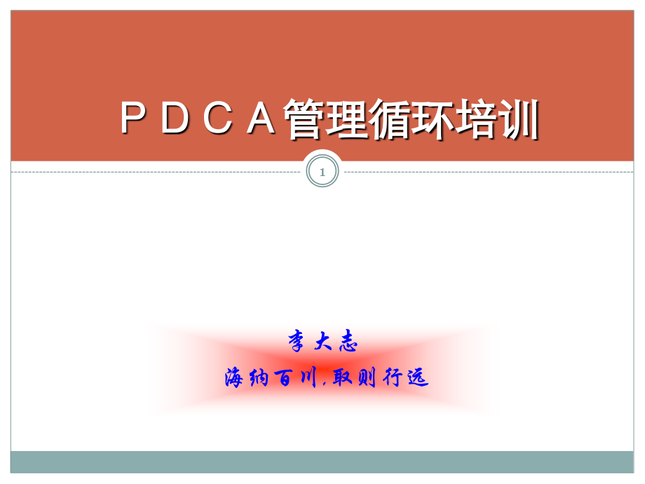 pdca管理循环天版讲义教材_第1页
