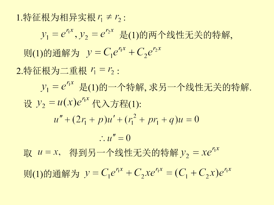 第五节 高阶常系数线性微分方程_第3页