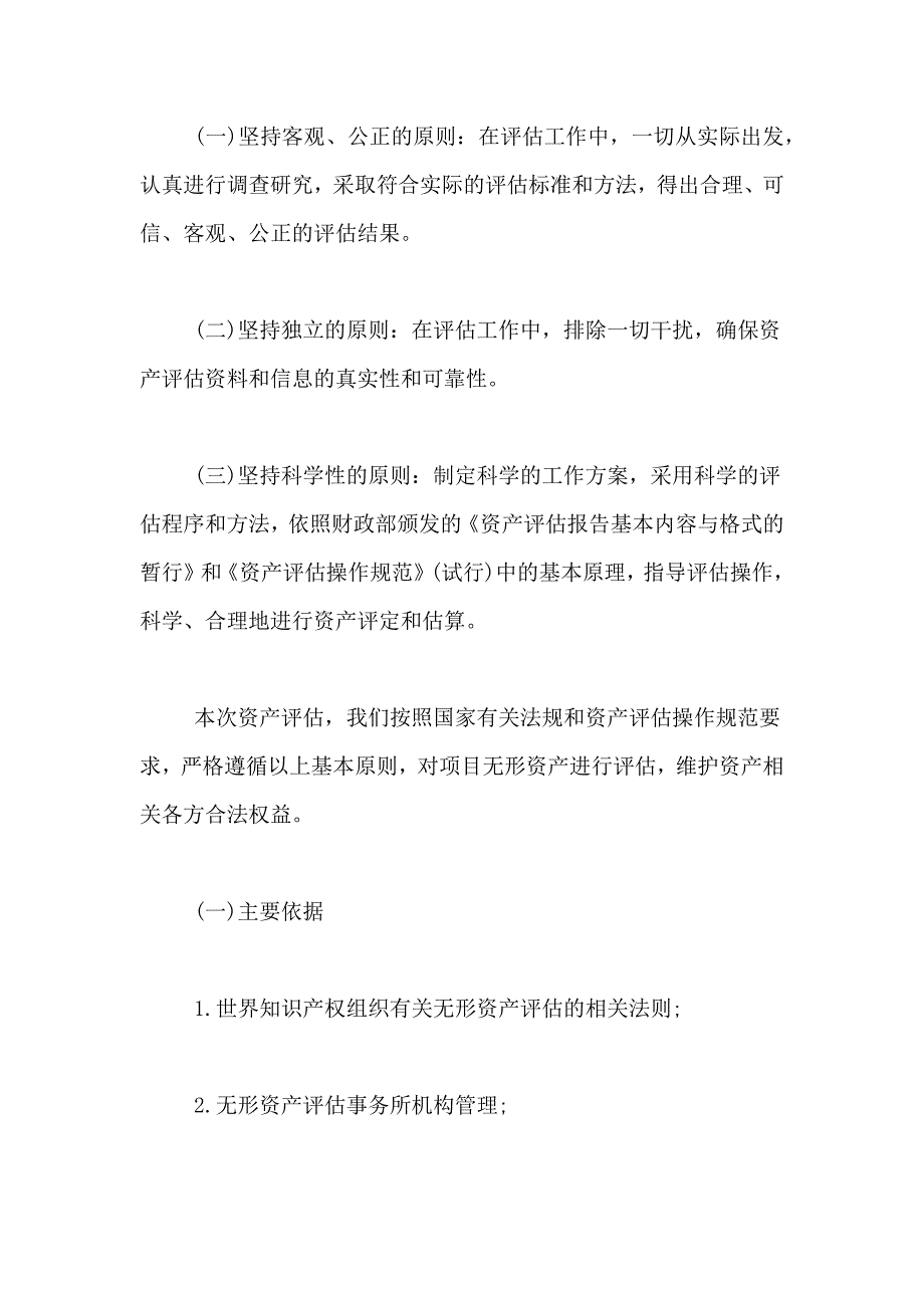 最新无形资产评估报告范例_第3页