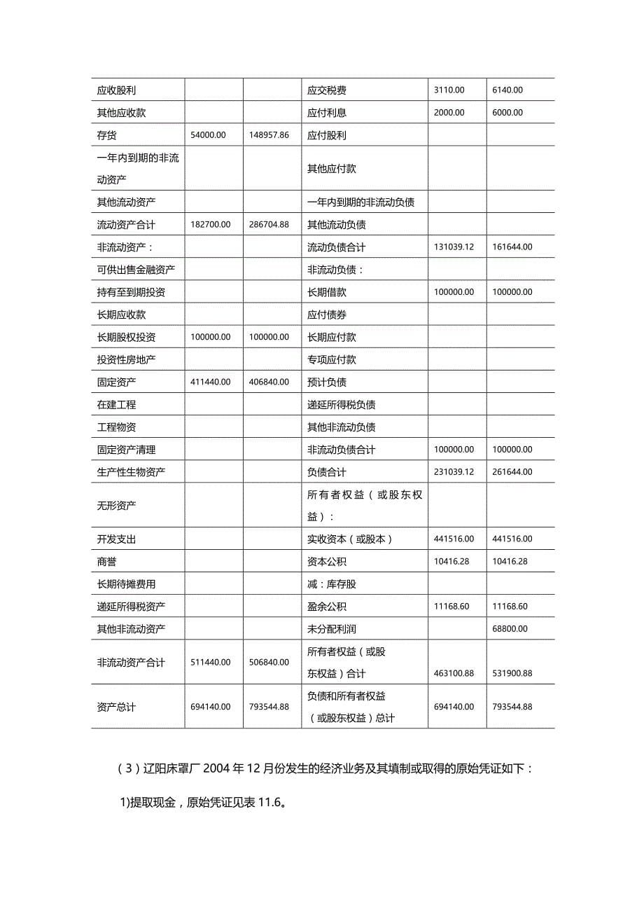 [财务会计培训试题]会计核算案例_第5页