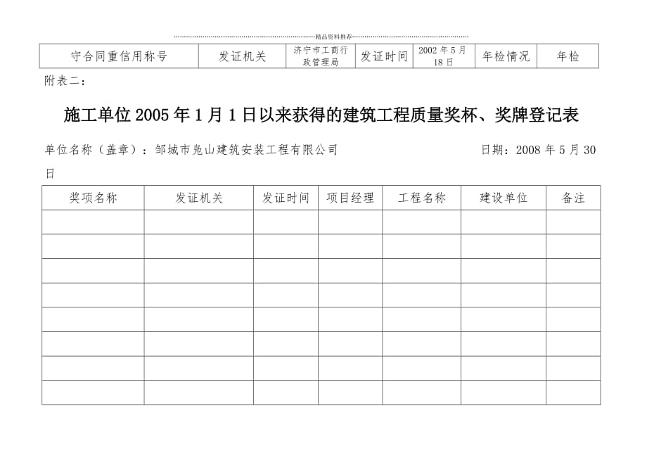 邹城市凫山建筑安装工程有限公司精编版_第3页