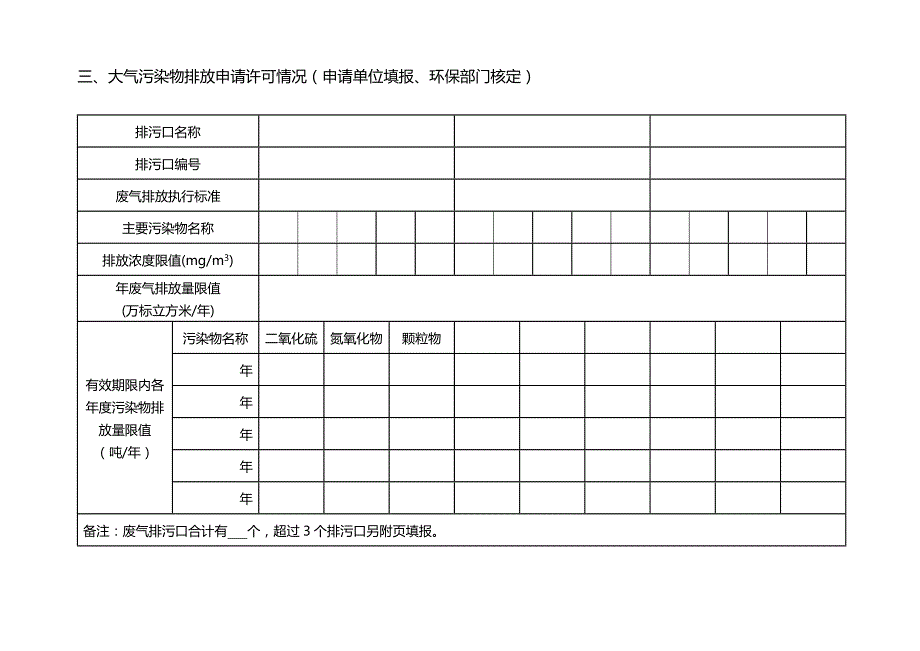 (精编)广东省排污许可证申请表格式文书_第4页