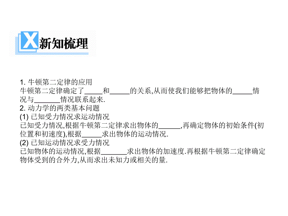 高中物理第四章第六节4.6用牛顿定律解决问题一课件新人教必修1_第2页