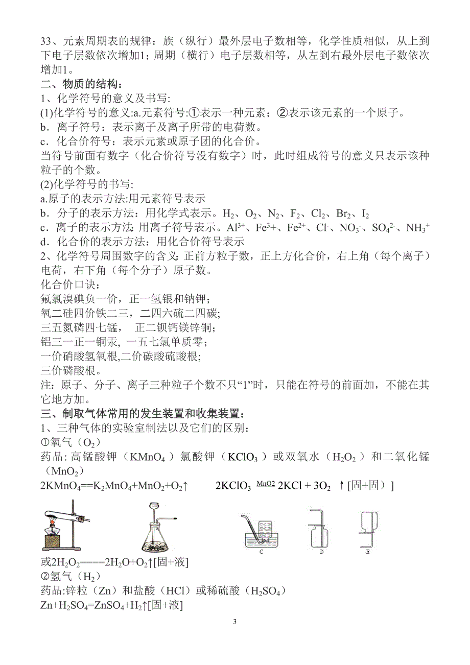 259编号初中化学所有概念总结_第3页