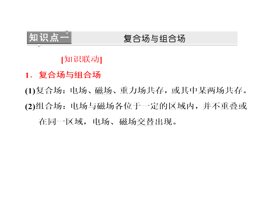 高三物理一轮复习课件人教广东专第九章第3单元带电粒子在复合场中的运动_第4页